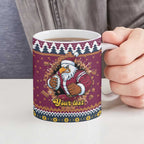 Merry Eagle Roar Personalized Ceramic Mug Christmas Rugby League Spirit - Aussie Hoodie