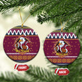 Merry Eagle Roar Personalized Ceramic Ornament Christmas Rugby League Spirit - Aussie Hoodie