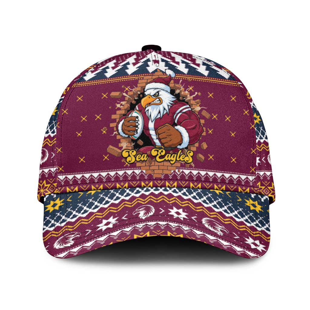 Merry Eagle Roar Classic Cap Christmas Rugby League Spirit - Aussie Hoodie
