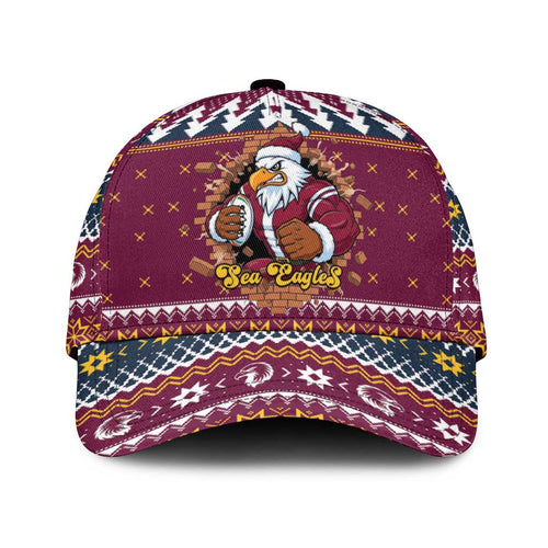 Merry Eagle Roar Classic Cap Christmas Rugby League Spirit - Aussie Hoodie