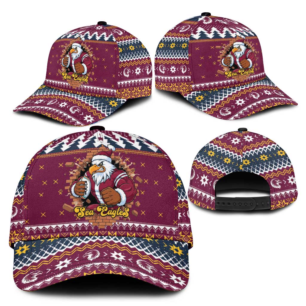 Merry Eagle Roar Classic Cap Christmas Rugby League Spirit - Aussie Hoodie