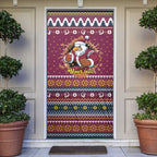 Merry Eagle Roar Personalized Door Cover Christmas Rugby League Spirit - Aussie Hoodie