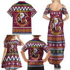 Merry Eagle Roar Personalized Family Matching Summer Maxi Dress and Hawaiian Shirt Christmas Rugby League Spirit - Aussie Hoodie