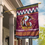 Merry Eagle Roar Personalized Garden Flag Christmas Rugby League Spirit - Aussie Hoodie