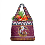Merry Eagle Roar Personalized Grocery Bag Christmas Rugby League Spirit - Aussie Hoodie
