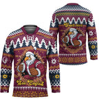 Merry Eagle Roar Personalized Hockey Jersey Christmas Rugby League Spirit - Aussie Hoodie