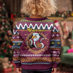 Merry Eagle Roar Personalized Kid Ugly Christmas Sweater Christmas Rugby League Spirit - Aussie Hoodie