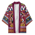 Merry Eagle Roar Personalized Kimono Christmas Rugby League Spirit - Aussie Hoodie