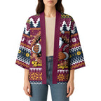 Merry Eagle Roar Personalized Kimono Christmas Rugby League Spirit - Aussie Hoodie
