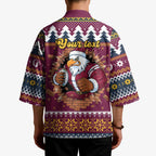 Merry Eagle Roar Personalized Kimono Christmas Rugby League Spirit - Aussie Hoodie