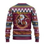 Merry Eagle Roar Personalized Ugly Christmas Sweater Christmas Rugby League Spirit - Aussie Hoodie