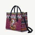 Merry Eagle Roar Personalized Leather Bag Christmas Rugby League Spirit - Aussie Hoodie