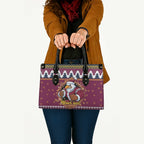 Merry Eagle Roar Personalized Leather Bag Christmas Rugby League Spirit - Aussie Hoodie