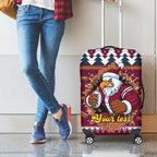 Merry Eagle Roar Personalized Luggage Cover Christmas Rugby League Spirit - Aussie Hoodie
