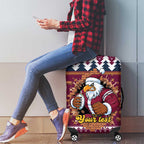Merry Eagle Roar Personalized Luggage Cover Christmas Rugby League Spirit - Aussie Hoodie