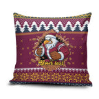 Merry Eagle Roar Personalized Pillow Cover Christmas Rugby League Spirit - Aussie Hoodie