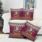 Merry Eagle Roar Personalized Pillow Cover Christmas Rugby League Spirit - Aussie Hoodie