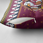 Merry Eagle Roar Personalized Pillow Cover Christmas Rugby League Spirit - Aussie Hoodie