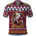 Merry Eagle Roar Personalized Polo Shirt Christmas Rugby League Spirit - Aussie Hoodie