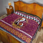 Merry Eagle Roar Personalized Quilt Christmas Rugby League Spirit - Aussie Hoodie