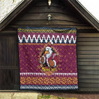 Merry Eagle Roar Personalized Quilt Christmas Rugby League Spirit - Aussie Hoodie