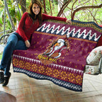 Merry Eagle Roar Personalized Quilt Christmas Rugby League Spirit - Aussie Hoodie