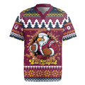 Merry Eagle Roar Personalized Rugby Jersey Christmas Rugby League Spirit - Aussie Hoodie