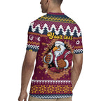 Merry Eagle Roar Personalized Rugby Jersey Christmas Rugby League Spirit - Aussie Hoodie