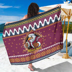 Merry Eagle Roar Personalized Sarong Christmas Rugby League Spirit - Aussie Hoodie