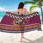 Merry Eagle Roar Personalized Sarong Christmas Rugby League Spirit - Aussie Hoodie