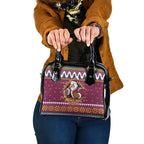 Merry Eagle Roar Personalized Shoulder Handbag Christmas Rugby League Spirit - Aussie Hoodie