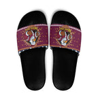 Merry Eagle Roar Personalized Slide Sandals Christmas Rugby League Spirit - Aussie Hoodie