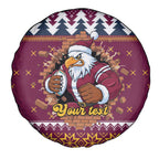 Merry Eagle Roar Personalized Spare Tire Cover Christmas Rugby League Spirit - Aussie Hoodie