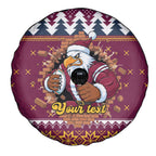 Merry Eagle Roar Personalized Spare Tire Cover Christmas Rugby League Spirit - Aussie Hoodie