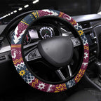 Merry Eagle Roar Steering Wheel Cover Christmas Rugby League Spirit - Aussie Hoodie