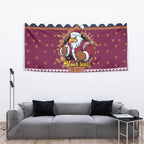 Merry Eagle Roar Personalized Tapestry Christmas Rugby League Spirit - Aussie Hoodie