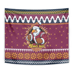 Merry Eagle Roar Personalized Tapestry Christmas Rugby League Spirit - Aussie Hoodie