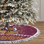 Merry Eagle Roar Personalized Tree Skirt Christmas Rugby League Spirit - Aussie Hoodie
