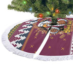 Merry Eagle Roar Personalized Tree Skirt Christmas Rugby League Spirit - Aussie Hoodie