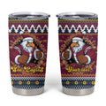 Merry Eagle Roar Personalized Tumbler Cup Christmas Rugby League Spirit - Aussie Hoodie