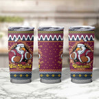 Merry Eagle Roar Personalized Tumbler Cup Christmas Rugby League Spirit - Aussie Hoodie