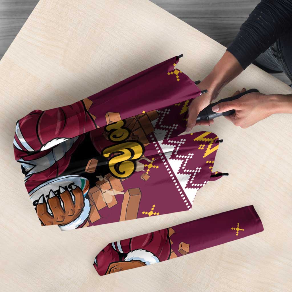 Merry Eagle Roar Personalized Umbrella Christmas Rugby League Spirit - Aussie Hoodie