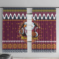 Merry Eagle Roar Personalized Window Curtain Christmas Rugby League Spirit - Aussie Hoodie