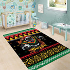 Merry Panther Roar Personalized Area Rug Christmas Rugby League Spirit - Aussie Hoodie