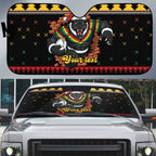 Merry Panther Roar Personalized Auto Sun Shade Christmas Rugby League Spirit - Aussie Hoodie