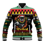 Merry Panther Roar Personalized Baseball Jacket Christmas Rugby League Spirit - Aussie Hoodie