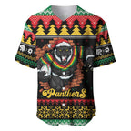 Merry Panther Roar Personalized Baseball Jersey Christmas Rugby League Spirit - Aussie Hoodie