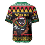 Merry Panther Roar Personalized Baseball Jersey Christmas Rugby League Spirit - Aussie Hoodie