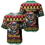 Merry Panther Roar Personalized Baseball Jersey Christmas Rugby League Spirit - Aussie Hoodie