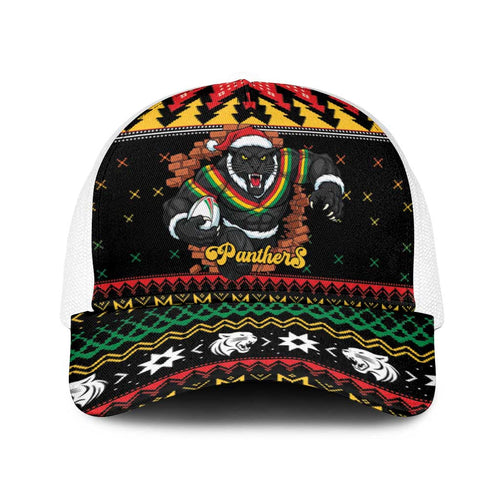 Merry Panther Roar Baseball Net Cap Christmas Rugby League Spirit - Aussie Hoodie